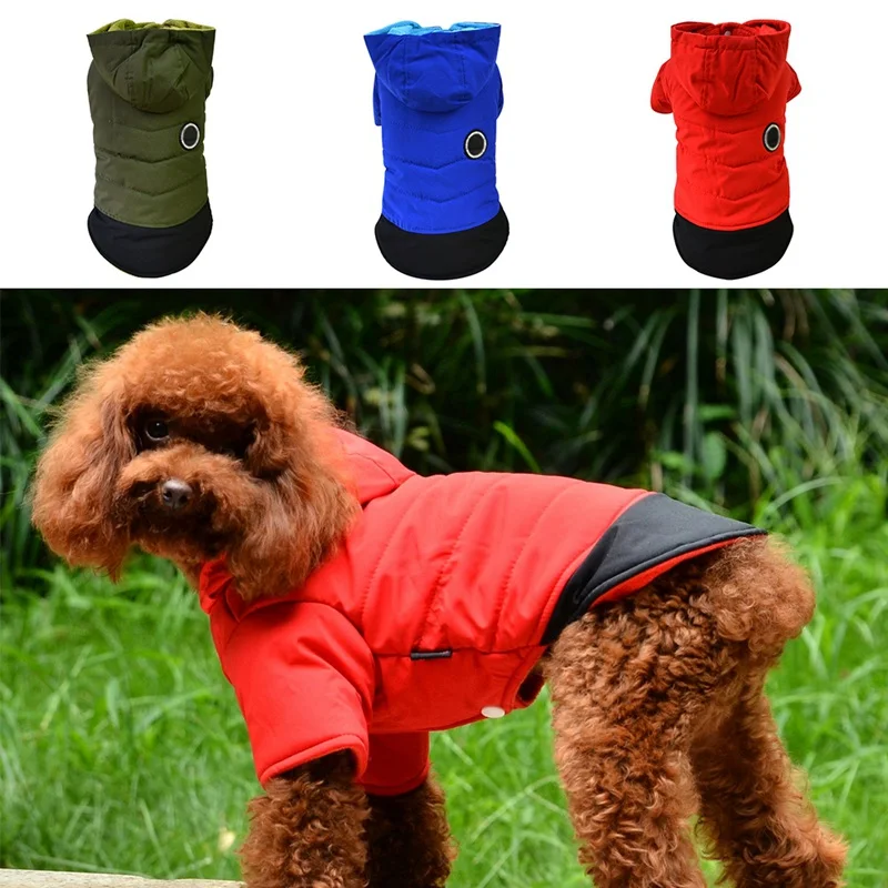 

Winter Pet Dog Clothes Warm Hooded Dog Coat Pup Clothing Waterproof Pet Jacket For Small Medium Large Dogs Golden Retriever
