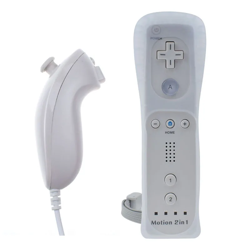 2in1 Nunchuck  with Motion Plus For Nintend Wii Game Remote Controller Joystick 