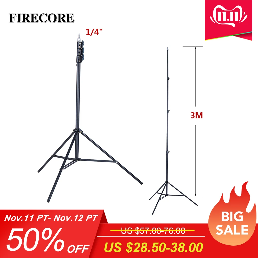 Preise FIRECORE Metal Tripod 3M Laser Level Nivel Laser Tripod for Laser Level 4 Knots Adjustable 1 4\
