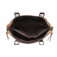 Sac à main Vintage en cuir PU pour femmes, sac à poignée supérieure avec pompon, fourre-tout de luxe de grande capacité, sac à bandoulière de Shopping 5