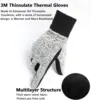 Winter Gloves -10℃ 3M Thinsulate Thermal Gloves Coldproof Warm Running Gloves Touchscreen Road Bike Cycling Gloves for Men Women 4
