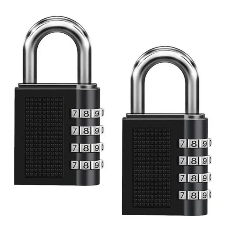 

4-Digit Combination Security Padlock Travel Code Lock Outdoor Heavy Duty Lock Portable 1pcs