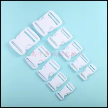 プラスチック白リリースバックル厚いバックパックバックル男性/女性ラグスナップファスナー安全バックル調整バッグリリース B(China)