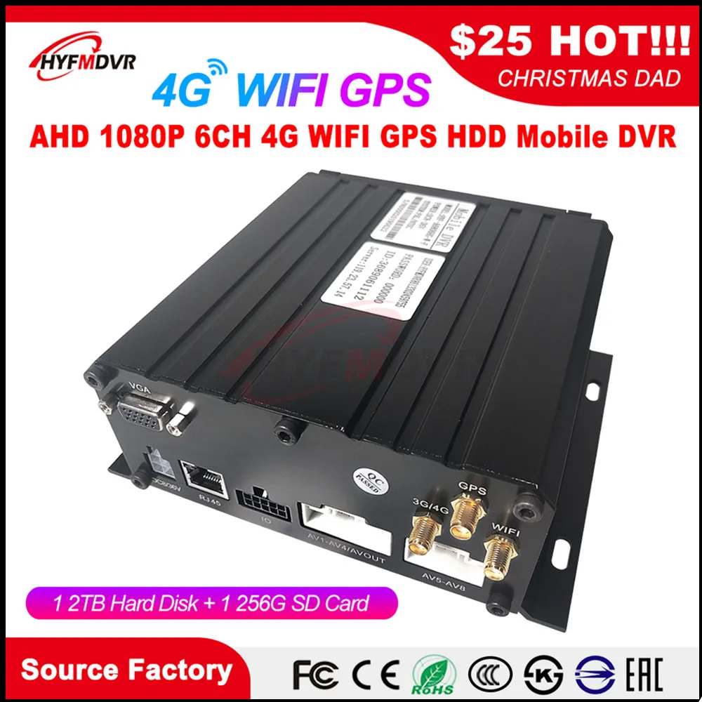 

HYFMDVR ahd 960p 1.3 megapixel wide voltage dc8v-36v4g gps wifi mobile dvr harvester / transporter / sanitation truck pal / ntsc