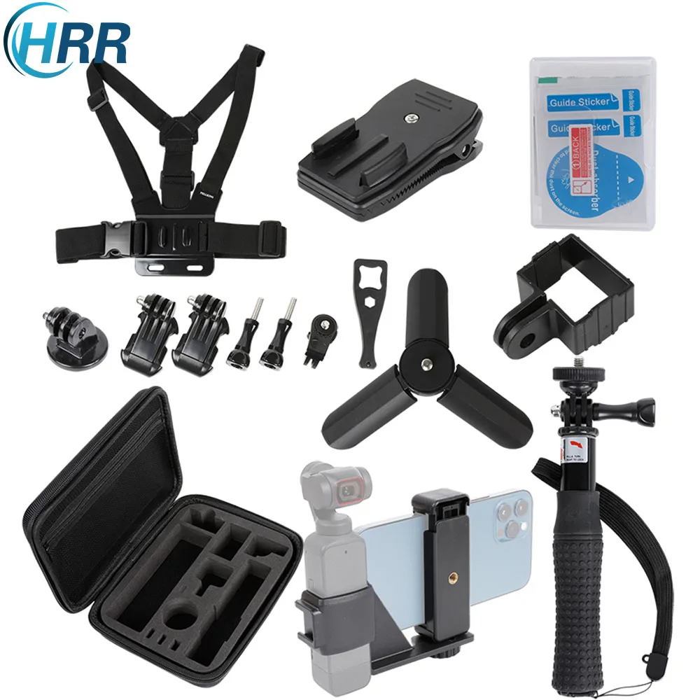 

Accessories Kit for DJI Pocket 2 /OSMO Pocket Camera Case Selfie Stick Tripod Phone Holder Chest Strap Mount Backpack Clip Frame