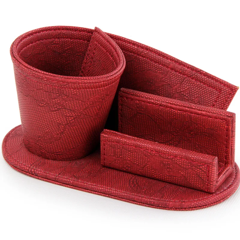 

Leather pen holder pu combination pen holder leather pen holder