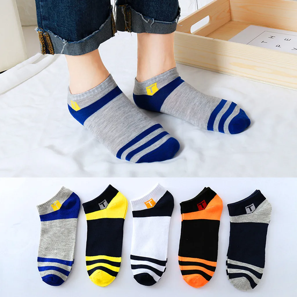 

Spring Summer Women Socks Striped Fashion Wild Shallow Mouth Invisible Socks Felmen Slipper Socks #D8