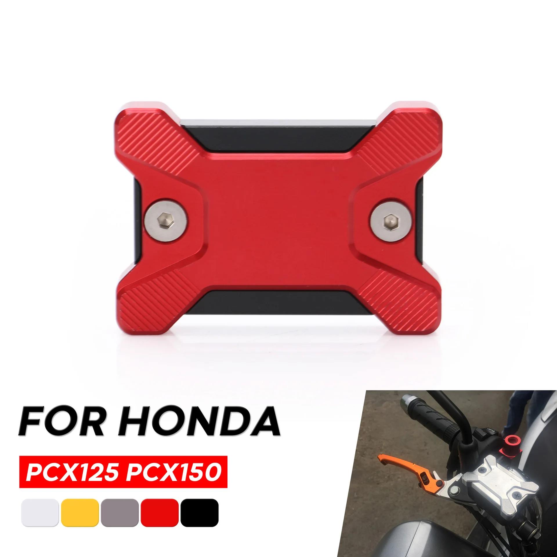 Black Golden Motorcycle Accessories CNC Aluminum Alloy Fluid Reservoir Oil Cup Cap Cover For Honda PCX 150 125 PCX125 PCX150 | Автомобили