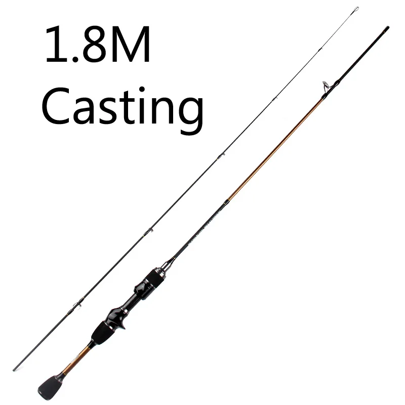 Зеленый Skmially Гибкая ul спиннинговая Удочка 1.68m1.8m 1-5 г вес приманки ультра светильник спиннинговые удочки ультра светильник литье спиннинговое удилище - Цвет: Зеленый