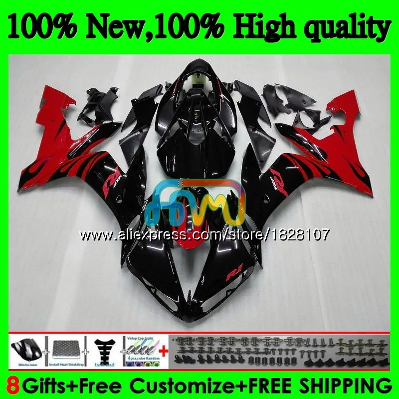 Средства ухода за кожей для YAMAHA YZF R 1 1000 CC YZF-1000 YZFR1 04 05 06 54BS. 16 YZF1000 1000CC YZF R1 YZF-R1 2004 Красный Пламя 2005 2006 обтекатель