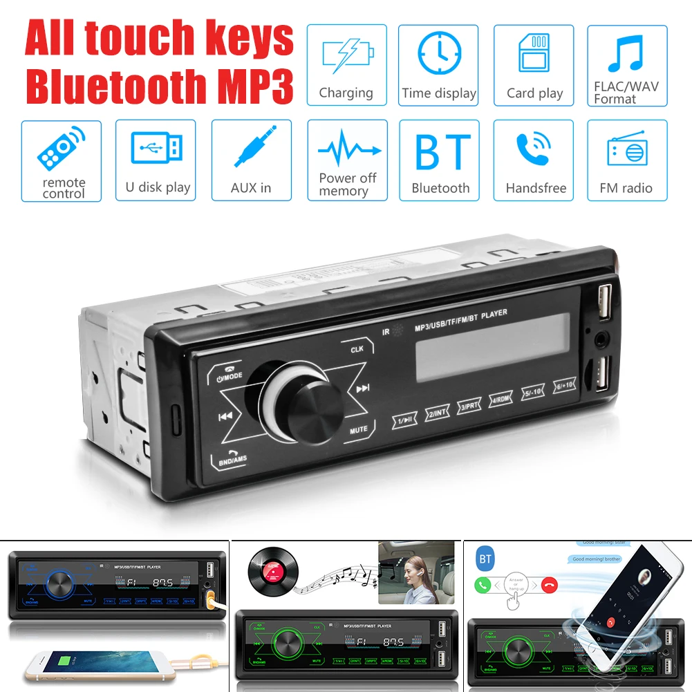 Автомобильный стерео MP3-плеер высокой четкости 2 DIN lcd автомобильный стерео gps Радио мультимедийный автомобильный MP3 Основные аксессуары