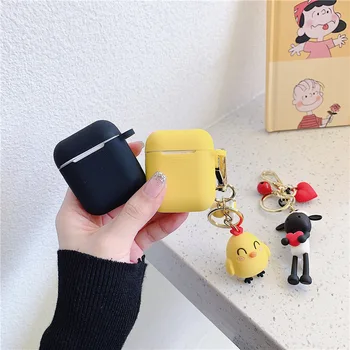 

Solid Color Matte Wireless Bluetooth Earphone Case for Apple Airpods12 Silicone Headphones Cover for Air pods Protective Case