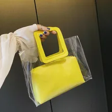 Летние прозрачные большие емкости роскошные дизайнерские женские кошельки сумки женская сумка на плечо Повседневная модная прозрачная ручка сумки