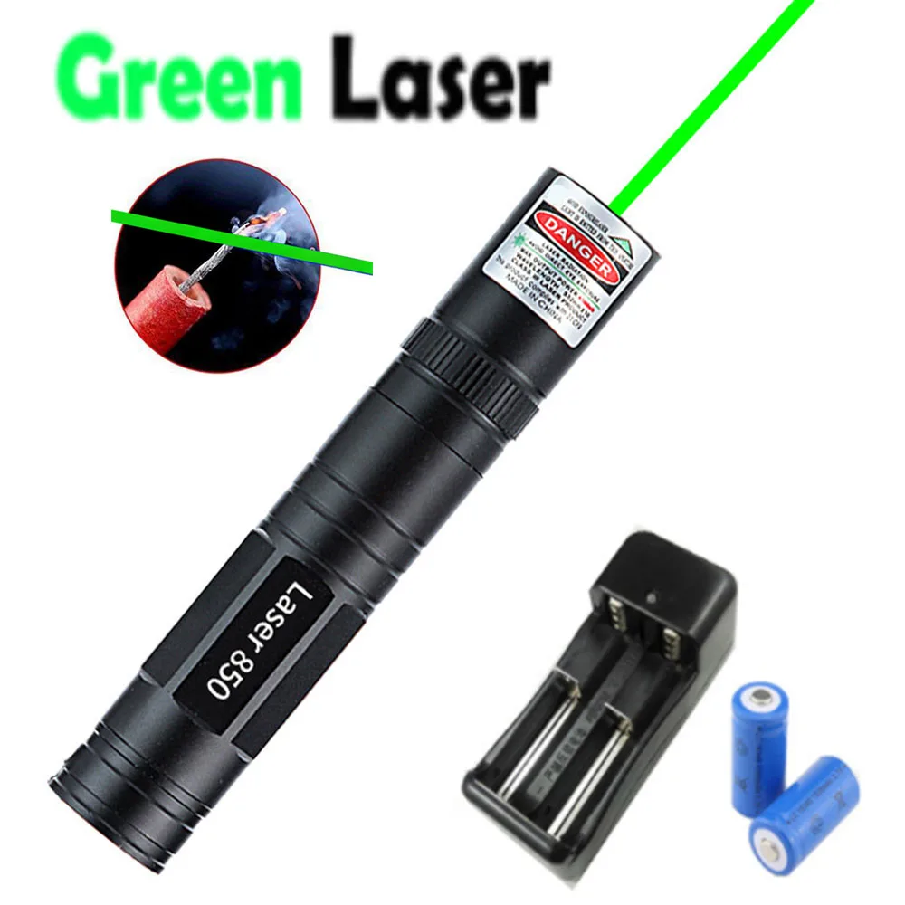 High-power green laser 850 portable mini dot pointer 5mW ultra-long radiation distance of 8000m | Спорт и развлечения