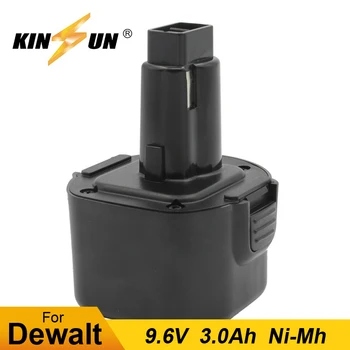 

KINSUN Replacement Power Tool Battery 9.6V 3.0Ah Ni-Mh for Dewalt Cordless Drill Screwdriver DE9036 DE9061 DE9062 DW9061 DW9062