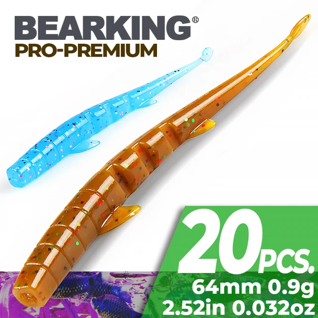 BEARKING-Eel Fishing Lure, Artificial Bait, Silicone Worm, Shad