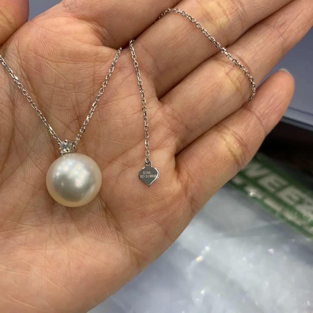 オリジナルデザイン手作り商品 パールペンダント先 - ネックレス