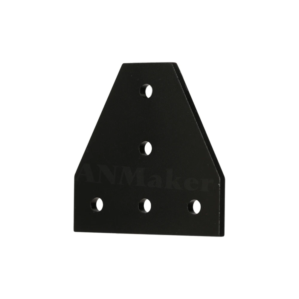 5 Hole Black/Silver Joint Board Plate Corner Angle Bracket Connection Strip for 3030 4040 Aluminum Profile 2020 corner bracket