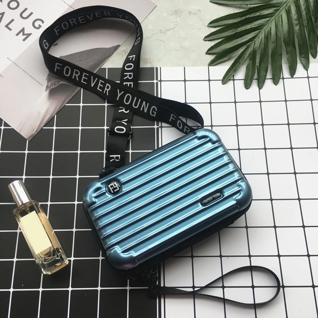 Luxury Hand Bags for Women Suitcase Shape Totes Fashion Mini Luggage Bag Women Bag Mini Box Bag Wash Case