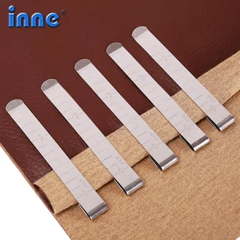 

INNE 20Pcs Metal Sewing Crimping Clip Accessories Tools Stainless Steel Hemming Clips With Built-in Ruler Cloth Measurement DIY