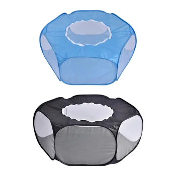 

Folding Solid Color Pet Fence Animal Portable Splicing Mesh Playpen Small Foldable Outdoor Small Medium Animal Cage