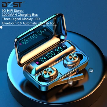 

Wireless Earphones IPX7 Waterproof TWS Bluetooth 5.0 9D HIFI Earphones With Mike 3000MAH Charging Case Sport wireless Headphones