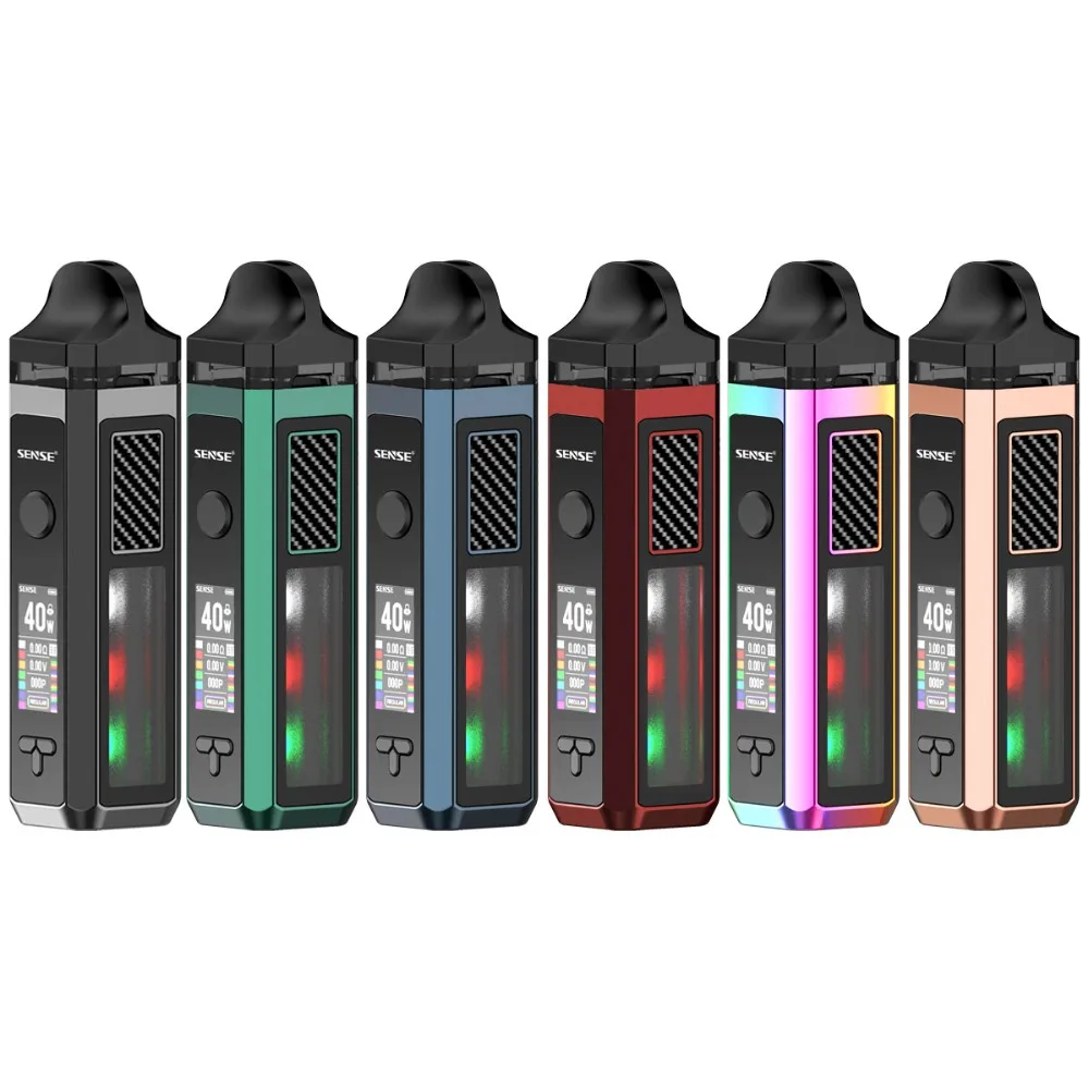 Original Sense Herakes Pod 1500mAh kit pod Vape Pen kit with 0.4ohm mesh coil 6ML Refillable Cartridge VS voopoo vinci vape kit (12)