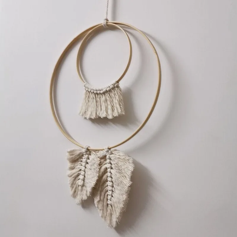 Мини гобелен тканые домашние стены макраме Декор Boho Висячие радужные гобелены гостиничные квартиры Dorm нордическое украшение детской комнаты