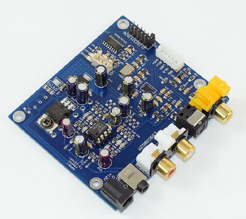 YJ - ES9038 Q2M I2S DSD fiber coaxial input decoding board DAC YJ - ES9038 Q2M I2S DSD fiber coaxial input decoding board DAC