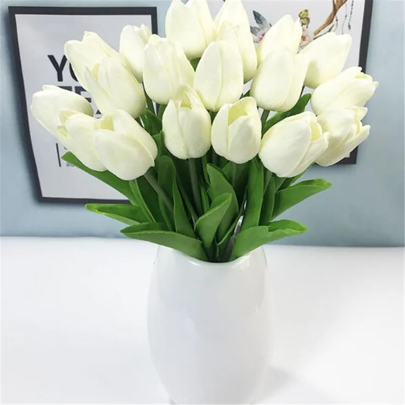 Шт. 11 шт./31 шт. PU искусственный цветок тюльпана настоящий сенсорный DIY свадебные декоративные цветы букет Искусственные цветы для вечерние партия Декор