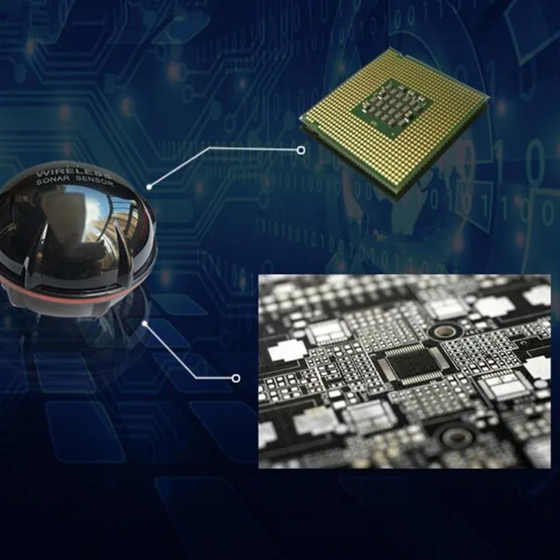 Smart Portable Depth Fish Finder with Wireless Sonar Sensor Echo Sounder Fish Finder for Lake Sea F