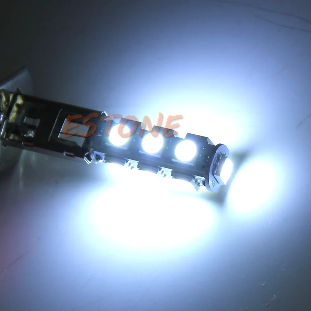 12V супер яркий H1 13-светодиодный SMD белый автомобиль головной светильник лампа для противотуманной фары