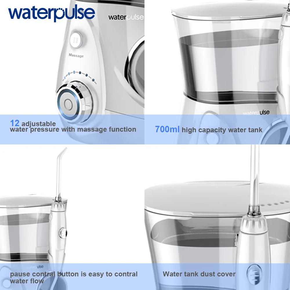 Ирригатор для полости рта Waterpulse V660 12 давления ирригатор выбор воды с 5 насадками