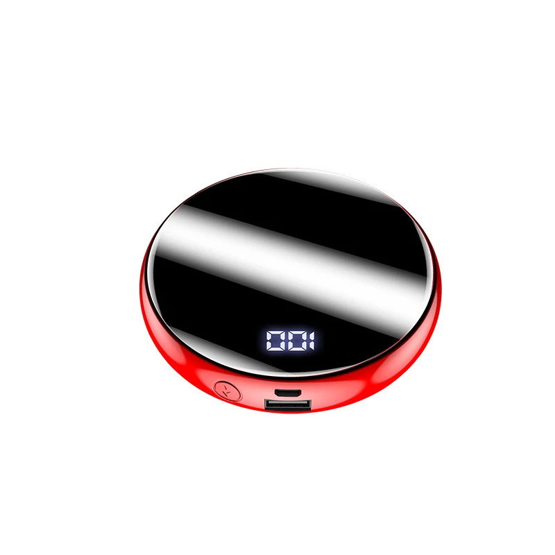 

20000mah Portable Mini Power Bank Mirror Screen Phone Charger Powerbank Led Digital External Battery Poverbank For Mobile Phone