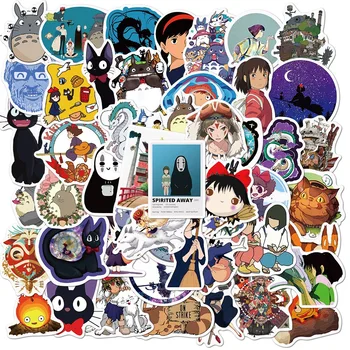 

50pcs Cartoon Totoro Spirited Away Stickers Anime Decals For Mac/Xiaomi/Samsung Notebook Laptop Skateboard Luggage Refrigerator