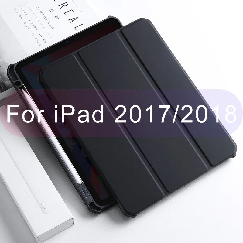 Xundd защитный чехол для планшета для iPad Pro 12,9 анти-капля Магнитный карандаш с держателем ручки ТПУ силиконовый чехол Защита, подушка безопасности - Цвет: New iPad 2017 2018