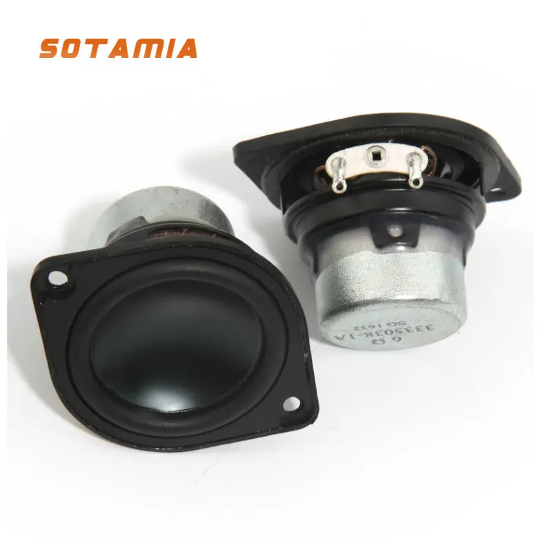 

SOTAMIA 2Pcs 1.5 Inch Audio Portable Full Range Mini Speakers Column DIY Bluetooth Music Speaker 6 Ohm 8W Loudspeaker