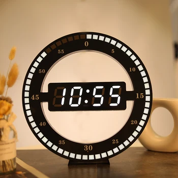 

Digital Luxury Silent Led Wall Clock Modern Design Minimalist Creative Living Room Nordic Reloj Pared Home Decoration