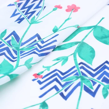 

135cm Width Mulberry Fabric Printed Silk Cotton Clothing Shirt Sewing Diy Material