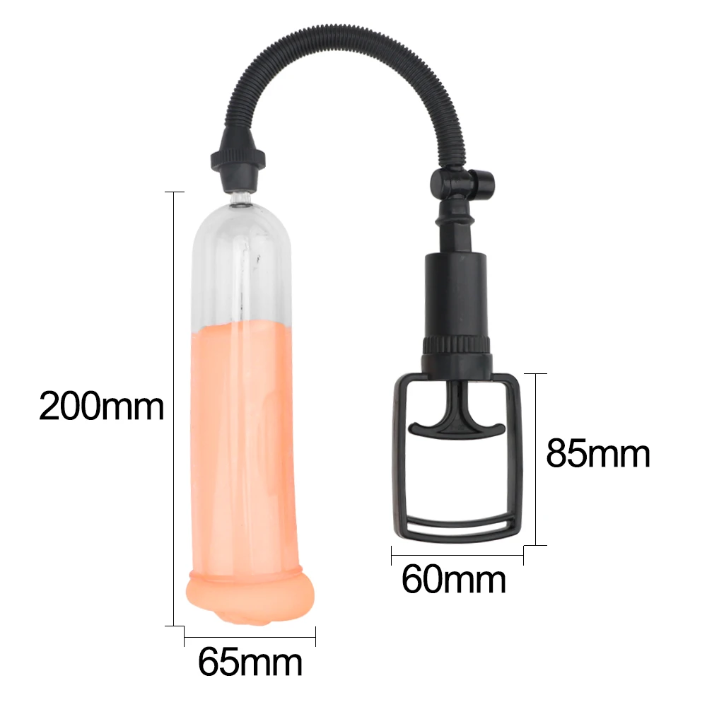 20cm Penis Pump With Artifical Vagina Real Pussy For Men Cock Enlargement Medical Exerciser Sex Toys Male Masturbator Erotic Set