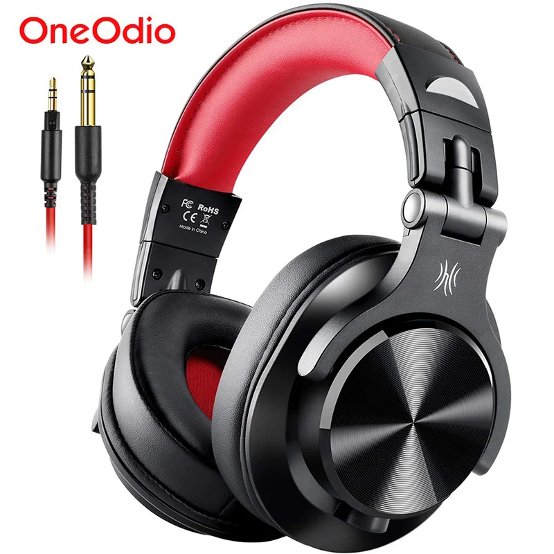 Estéreo com Fio sobre a Orelha Fone de Ouvido com Microfone Fones de Gravação Oneodio Estúdio Monitor Profissional & Mixing Headset A71 dj