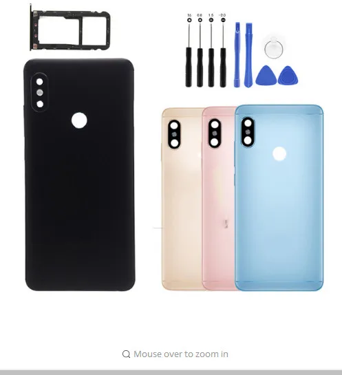 Подарок + задняя крышка металлическая дверь корпус для Xiaomi Redmi Note 5/ 5 Pro батарея
