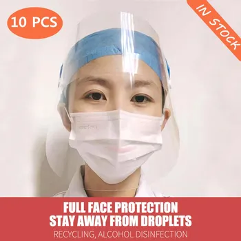 

New Full Face Masks Anti-droplets Anti-fog Dust-proof Face Shield Protective Cover Transparent Face Eyes Protector Safety Mask