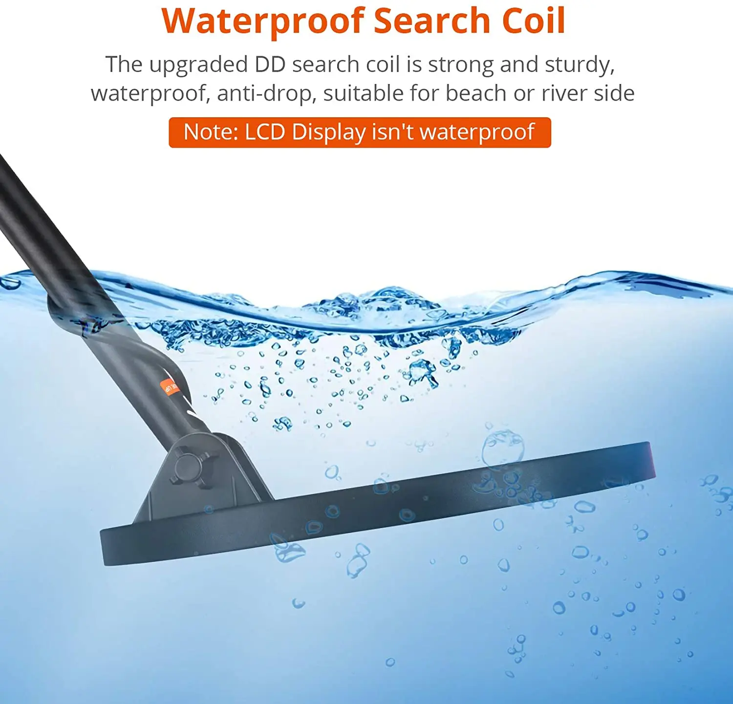 Metal Detector Search Coil for MD3028 Set Components Waterproof Gold Silver Detection Disc Plate Host LCD