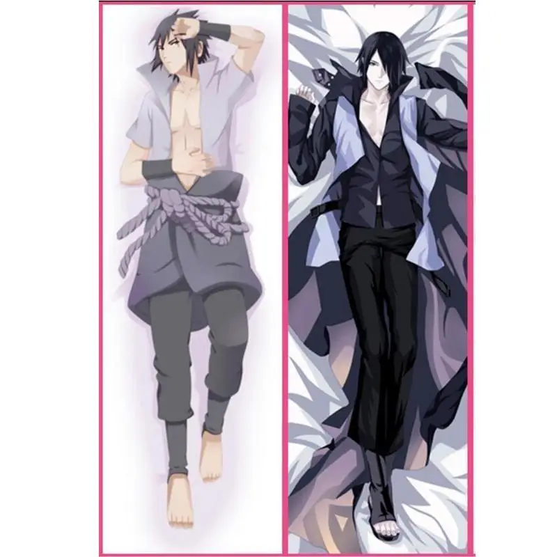 BL мужские японские персонажи аниме Наруто Учиха Саске бросать Otaku Dakimakura подарок