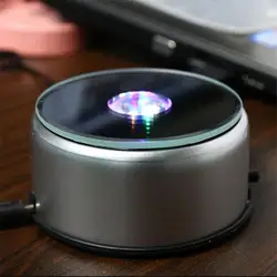 4 LED Luminous Base Light Colorful Round Stand Base for Cocktail Crystal Glass Led Decoration Room Object Stand Crystal Lighting