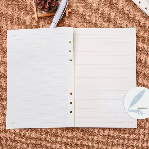 A5 A6 Доулинг Бумага спираль Тетрадь наполнитель для Filofax Диарио планировщик 2021 с