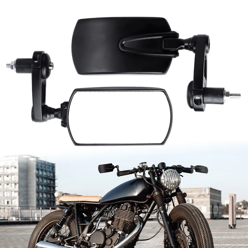 2pcs Motorcycle Bar End Rear Mirrors Universal for 7/8" 22MM Motorbike Scooters Cafe Racer Rearview Mirror retrovisor moto | Автомобили