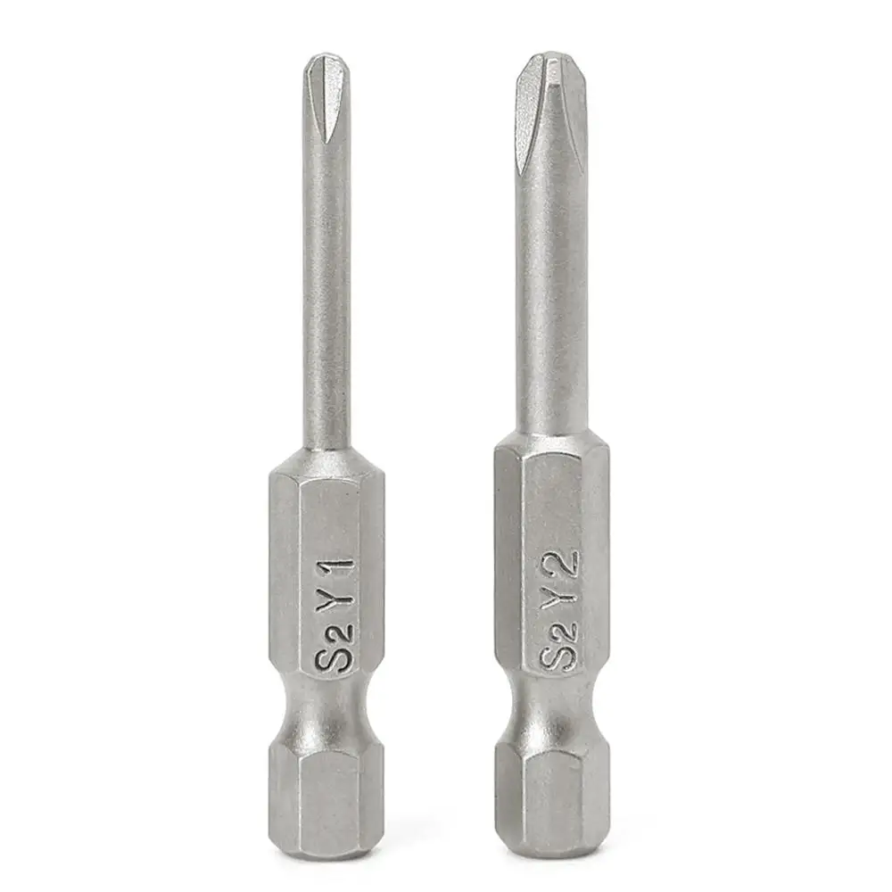 

2 Pcs 50mm Magnetic 1/4'' Hex Shank Tri-wing Y Tip Head Screwdriver Bits Set