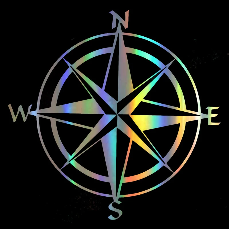 

Reflective 4x4Offroad Compass Travel Car Stickers Decal Bumper Motorcycle For Bmw Cover Scratches Auto Accessories PVC9cm X9cm